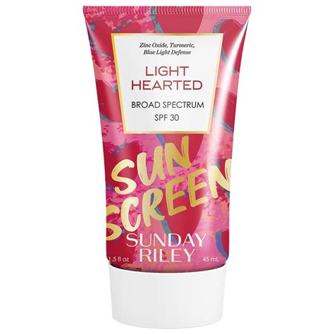 sunday riley light hearted sunscreen.